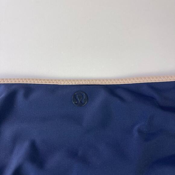 Lululemon Burgundy Red Navy Reversible Bikini Bottom See MEASUREMENTS Women's 10 - Picture 7 of 10